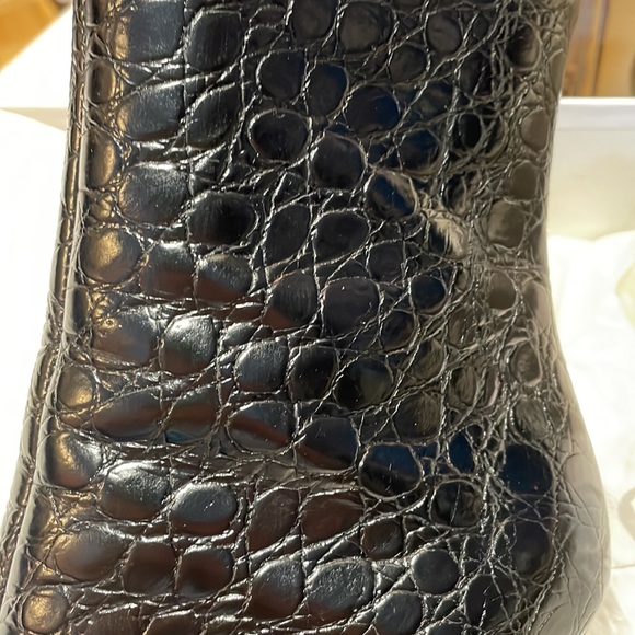 Givenchy Doodle Ankle Boot Black Croc Print Size 38.5. - Picture 2 of 14